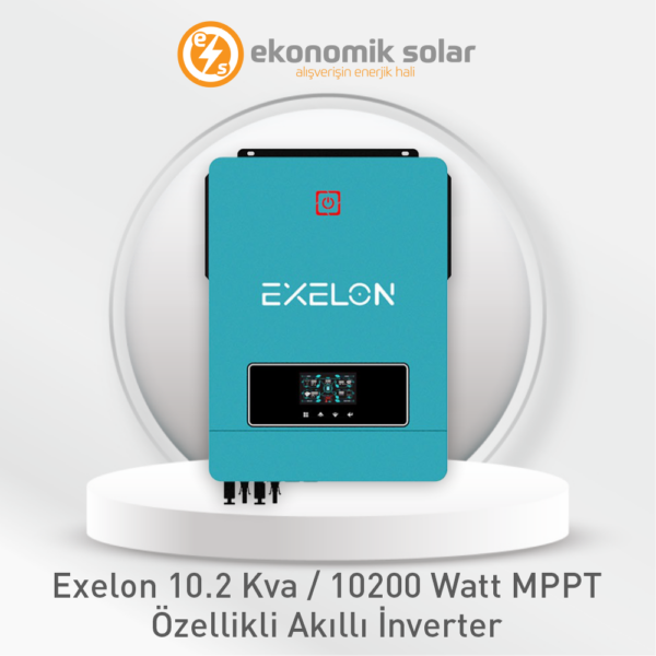 Exelon 10.2 KVA / 10.200 Watt MPPT Özellikli Akıllı Tam Sinüs İnverter