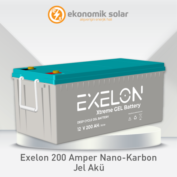 Exelon 200 Amper Nano-Karbon Jel Akü