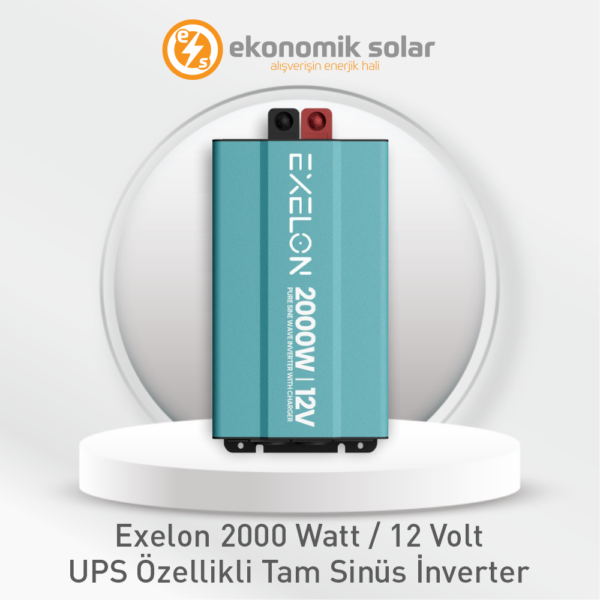 Exelon 2000 Watt / 12 Volt UPS Özellikli Tam Sinüs İnverter