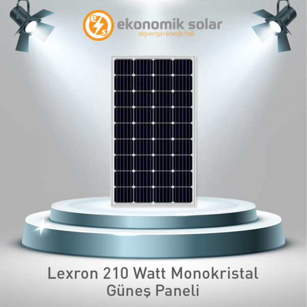 Lexron 210 Watt Perc Monokristal Güneş Paneli